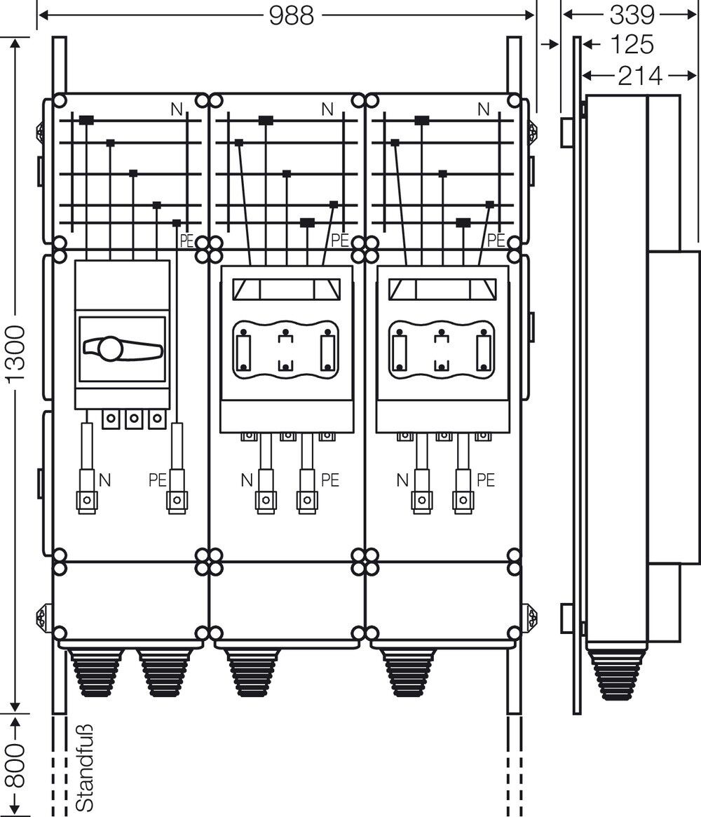 Ladeverteiler Mi EV 200kW 2000