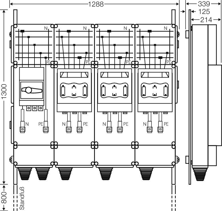Ladeverteiler Mi EV 200kW 3000