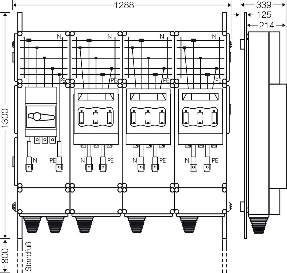 Ladeverteiler Mi EV 200kW 3000