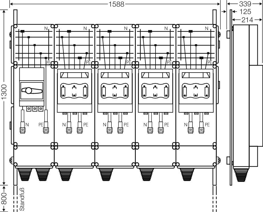 Ladeverteiler Mi EV 200kW 4000