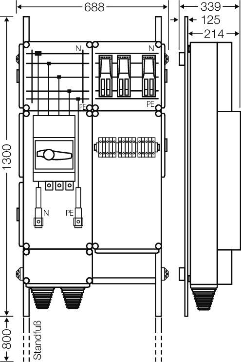 Ladeverteiler Mi EV 43kW 3000