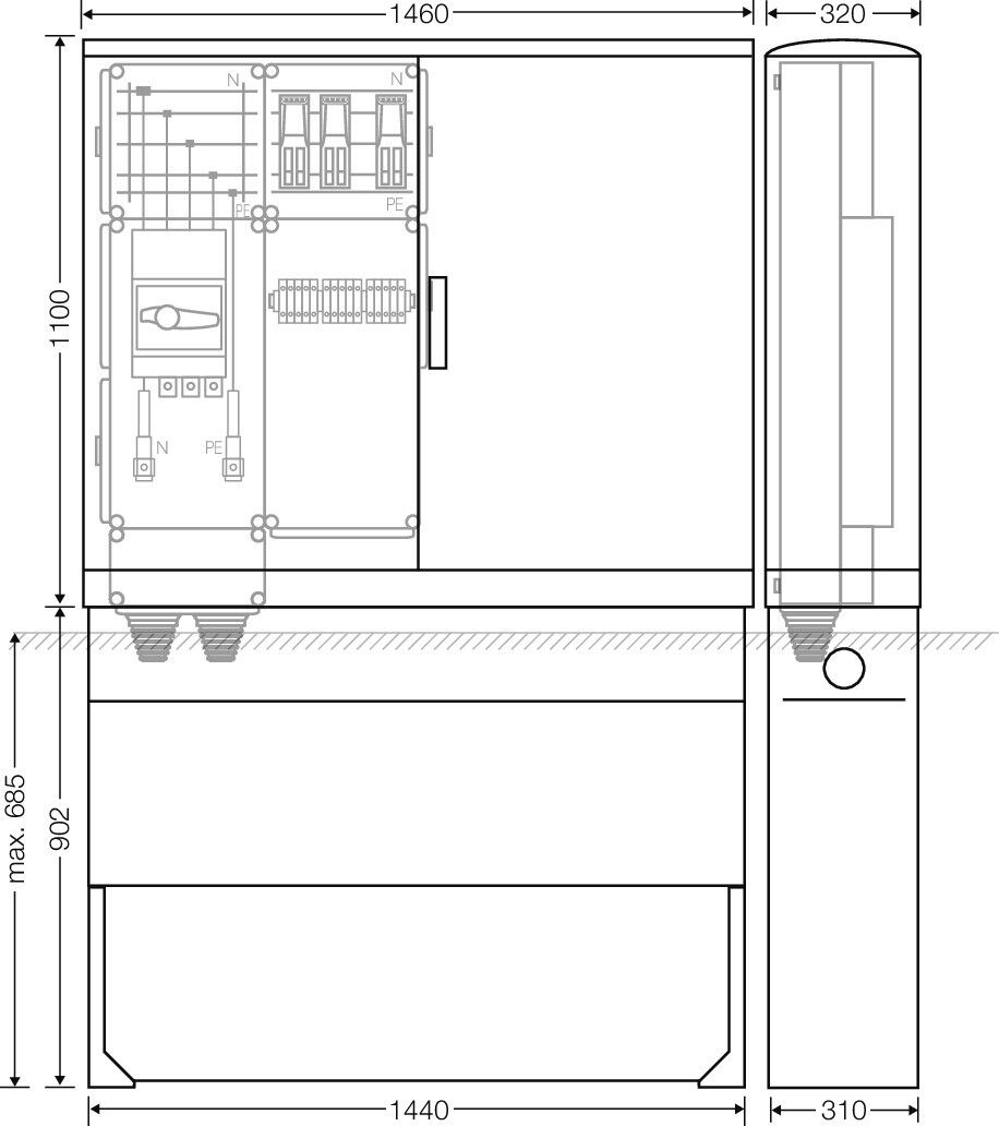 Ladeverteiler Mi EV 43kW 3010