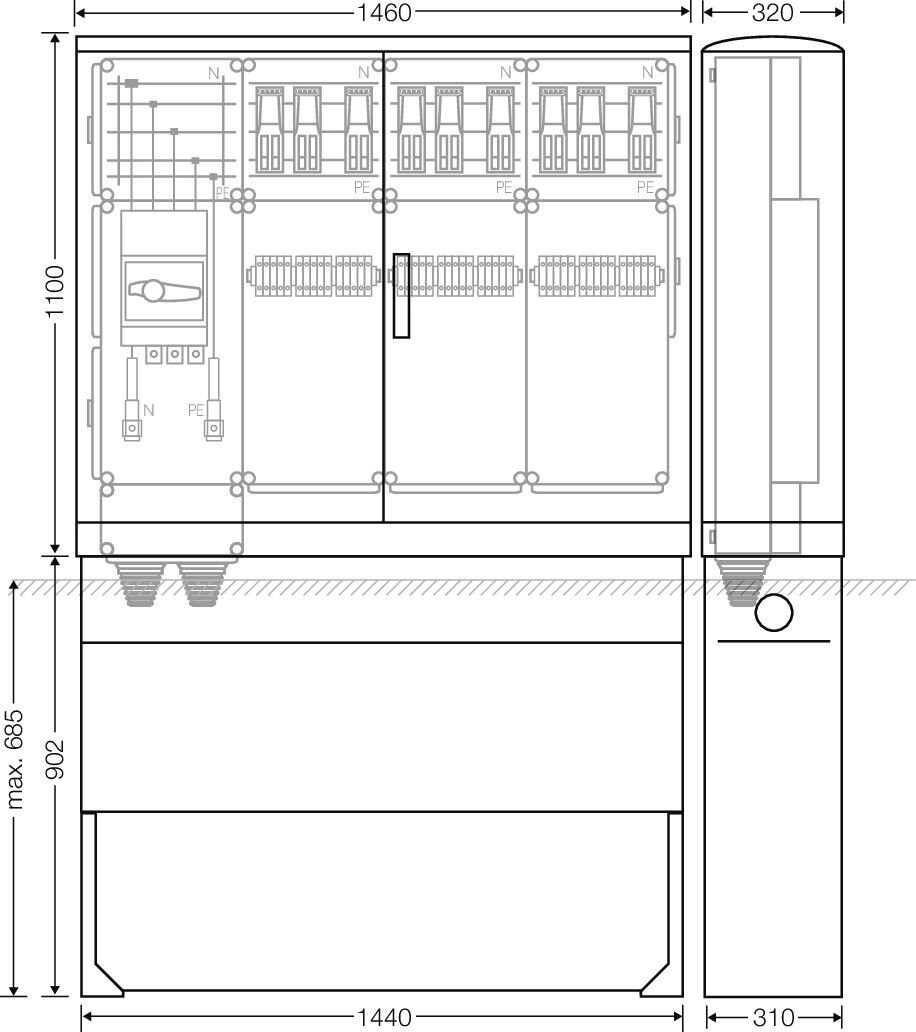 Ladeverteiler Mi EV 43kW 9010