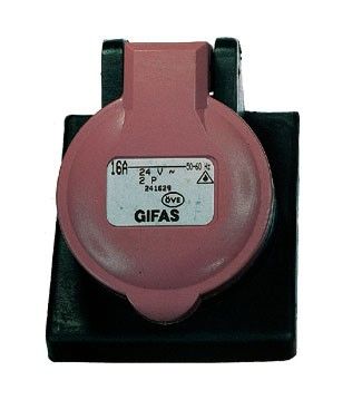 CEE-Einbaudose vollgummi 241629