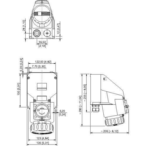 Schaltersteckdose 8571/11-409-S#276195
