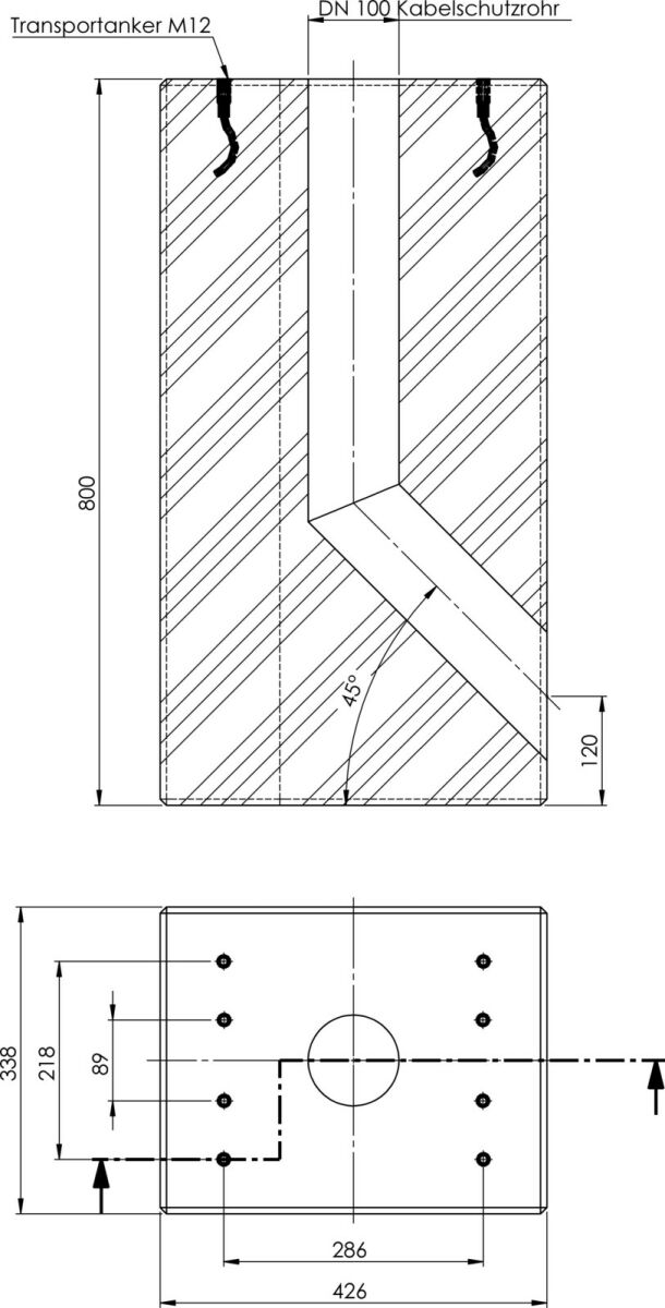 Fertigfundament aus Beton EMC9999
