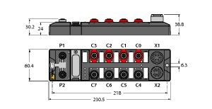 Blockmodul TBIP-L4-FDIO1-2IOL