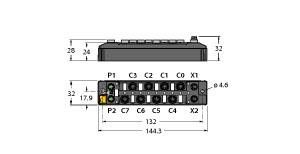 Multiprotokoll-I/O-Modul TBEN-S1-8DXP/CS30150