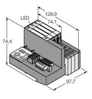 Set f. einf. I/O-Kommunik. TI-BL20-DN-S-6