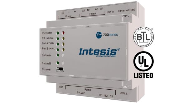 Intesis Protocoltranslator IN701KNX1000000