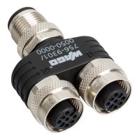 M12/M12-Zweifachverteiler 756-9301/050-000