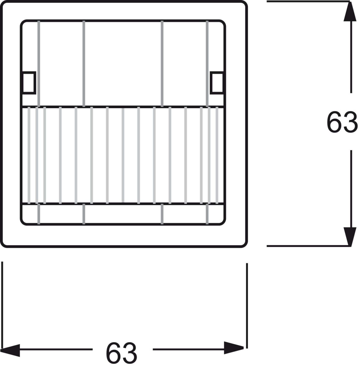 KNX-Bewegungsmelder-Sensor 6122/02-866-500