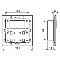KNX Raumcontroller-Modul CD 429 D 1ST