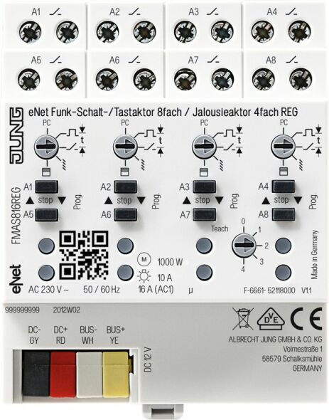 Funk-Schalt/Jalousie-Aktor FM AS 816 REG