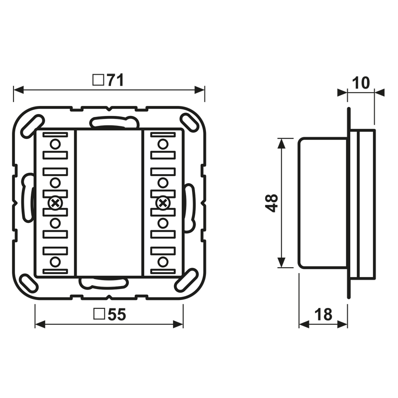 KNX Tastsensor-Modul 1f A 52911 ST