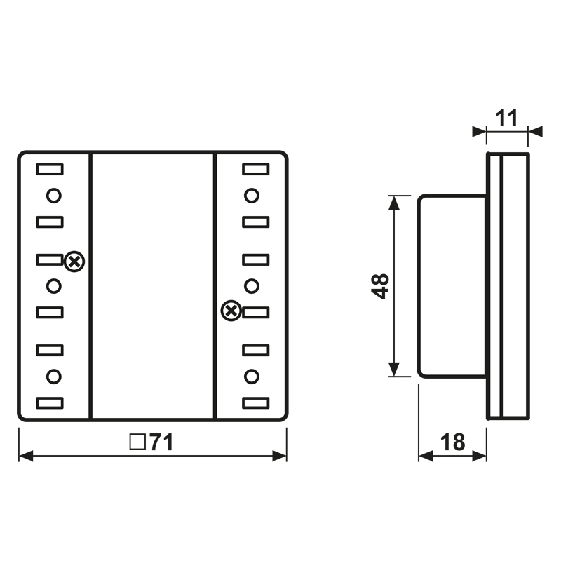 KNX Tastsensor-Modul 1f LS 52911 ST