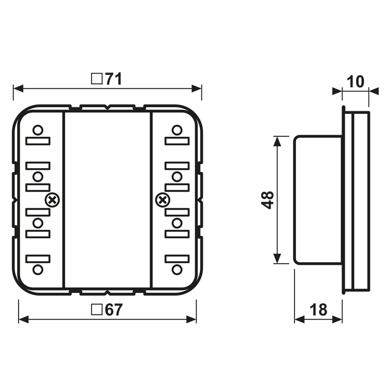 KNX Tastsensor-Modul 2f CD 52921 ST