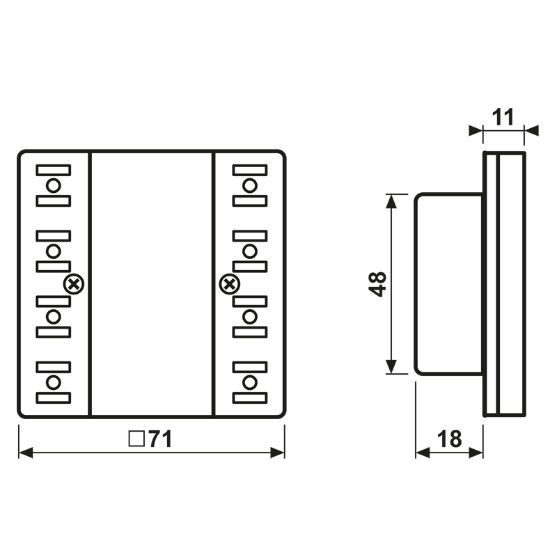 KNX Tastsensor-Modul 2f LS 52921 ST