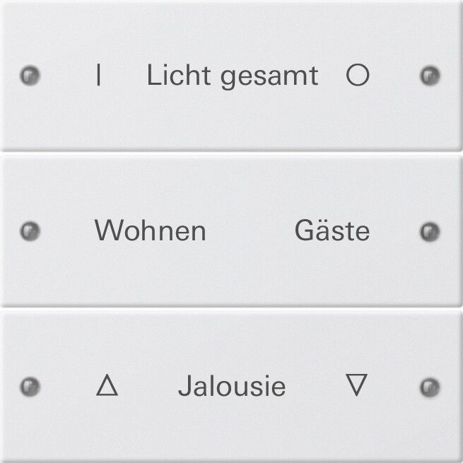 Wippenset 220303 3-fach reinweiß glänzend - alte Generation