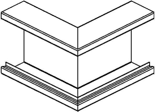 Gerätekanal-Außeneck GKA 110-78 G