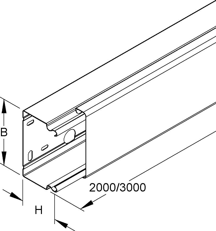 LS-Rechteckkanal LLK 60.100/3 E3