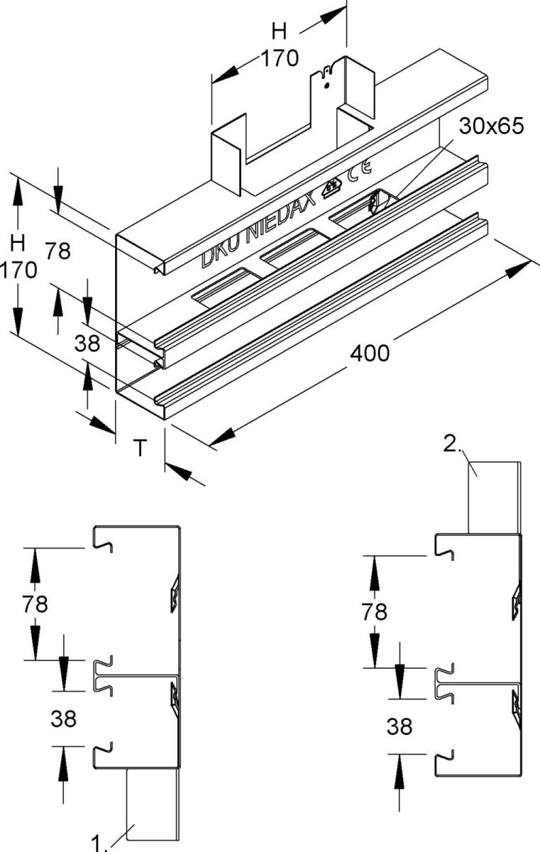 DKU-T-Stück DKT 170-78T60 R