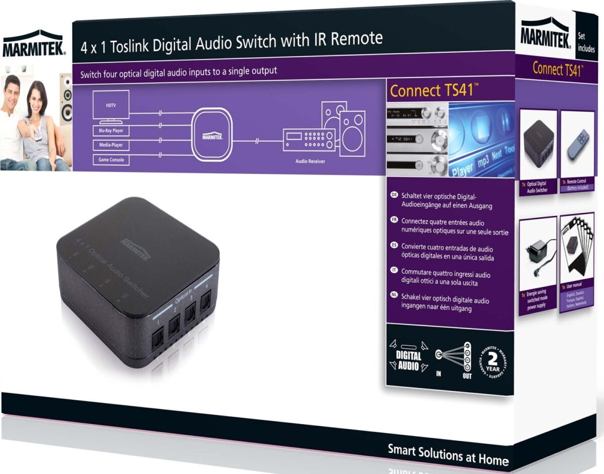 Toslink Audioswitch MARMITEK ConnectTS41