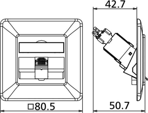 Anschlussdose C6Amodul UP 130B11D11002-E