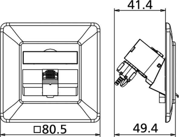 Anschlussdose C6Amodul UP 130B12D11002-E