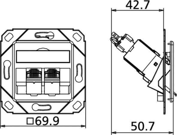 Anschlussdose C6Amodul Upk 130B11D21102-E