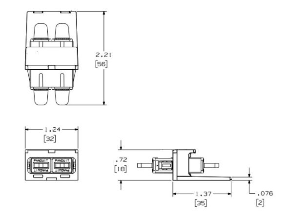 SC-Duplex Kupplung CMDBUSCZBU