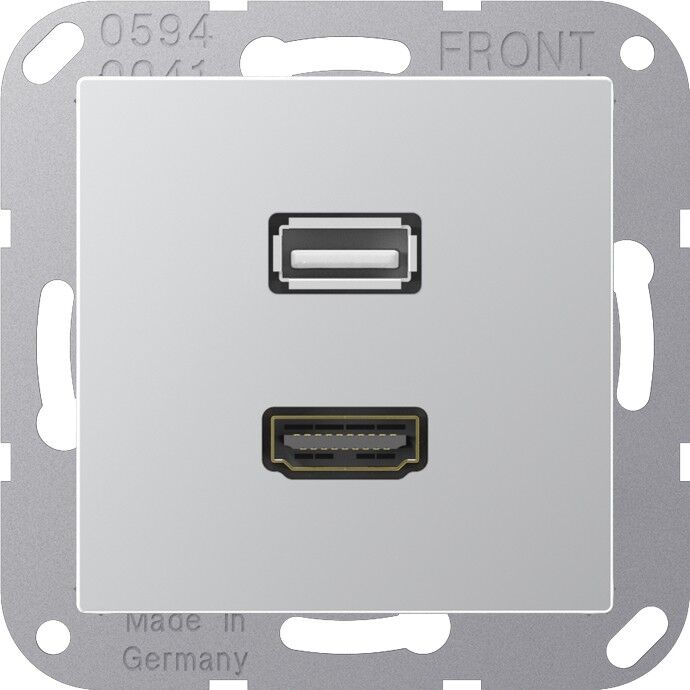 Multimedia-Anschluss alu MA A 1163 AL