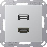 Multimedia-Anschluss alu MA A 1163 AL