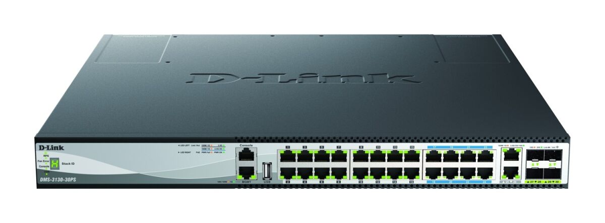 24 x 100/1000/2500BASE-T DMS-3130-30TS/E