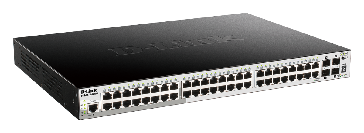 52-Port Smart Managed PoE DGS-1510-52XMP/E
