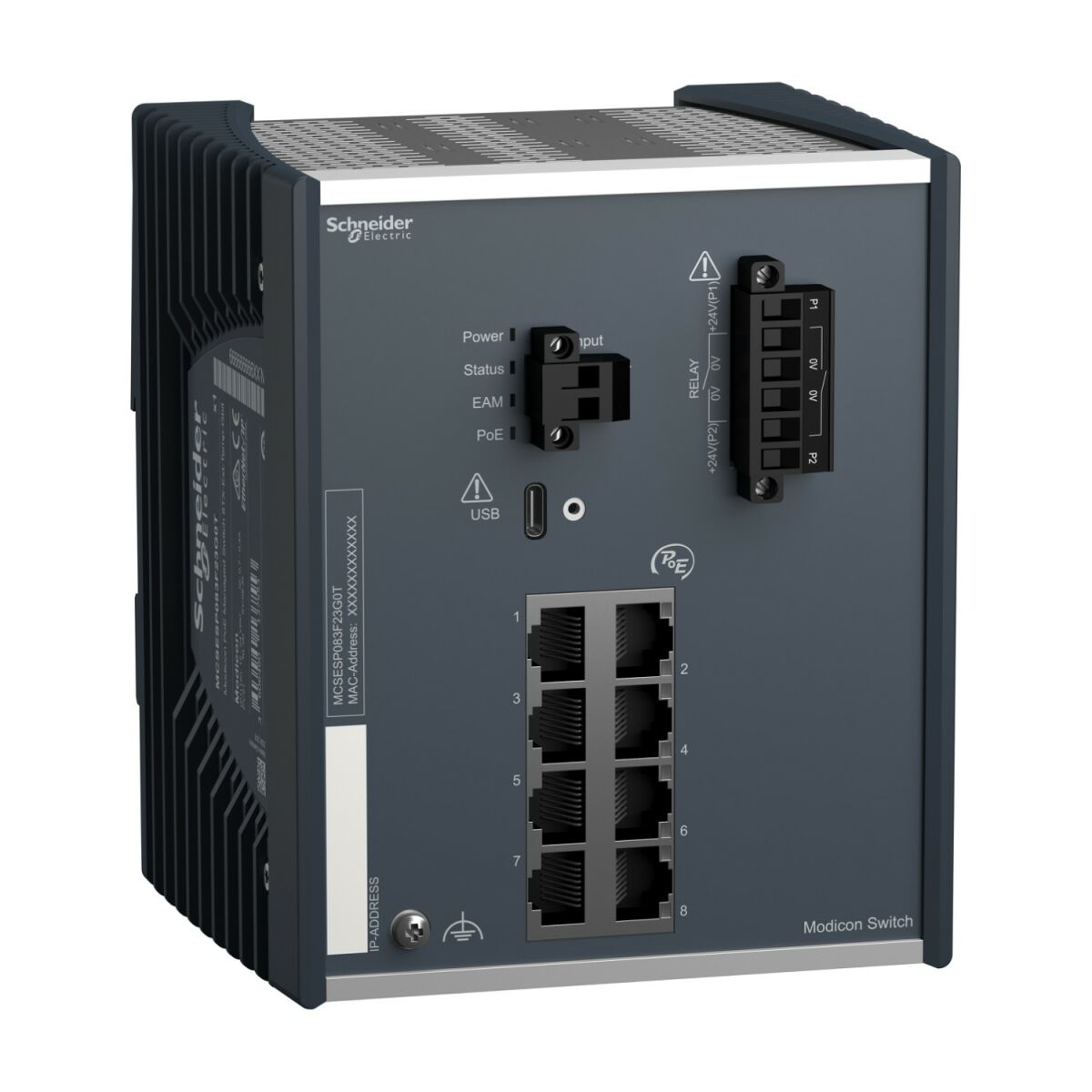 Modicon PoE Managed Switch MCSESP083F23G0T