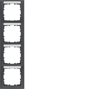 Rahmen 4fach anth matt 10149969