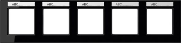 Rahmen 5-f Schriftf.waager AC 5850 BFNA SW