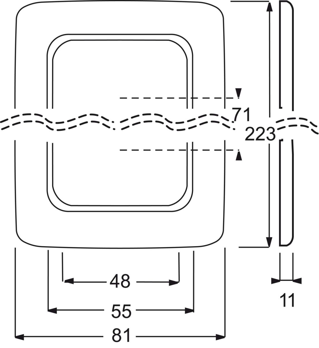 Rahmen 3f. sw 2513-215