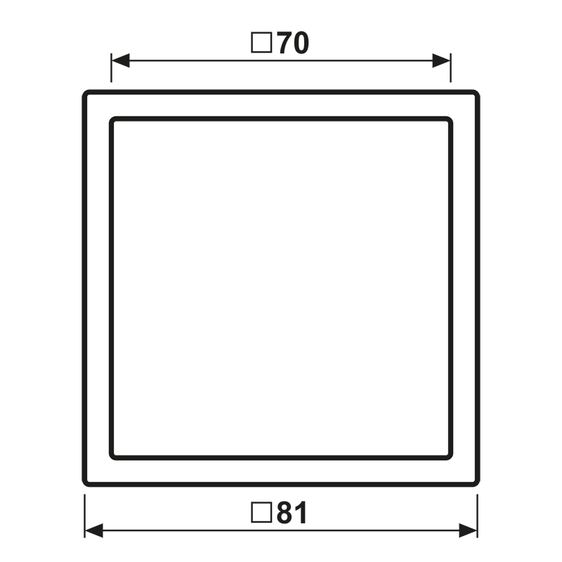 Rahmen 1-fach LC Z981 BF 240