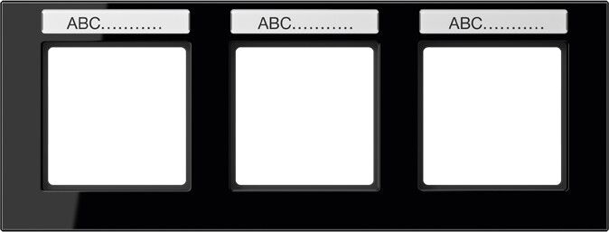 Rahmen 3-f Schriftf.waager AC 5830 BFNA SW