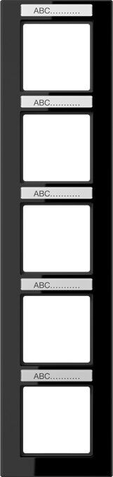 Rahmen 5-f Schriftf. senkr AC 585 BFNA SW