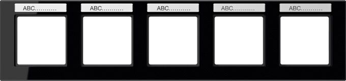 Rahmen 5-f Schriftf.waager AC 5850 BFNA SW
