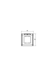 Abdeckrahmen 1f. ADR-45 1 RW