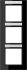 Rahmen 3-f Schriftf. senkr AC 583 BFNA SW