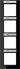 Rahmen 4-f Schriftf. senkr AC 584 BFNA SW