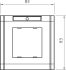 Abdeckrahmen 1f. ADR-45 1 RW