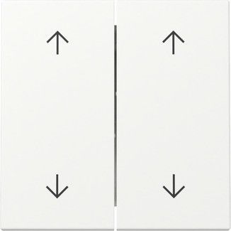 Wippe 329727 2-fach Pfeile reinweiß seidenmatt - neue Generation