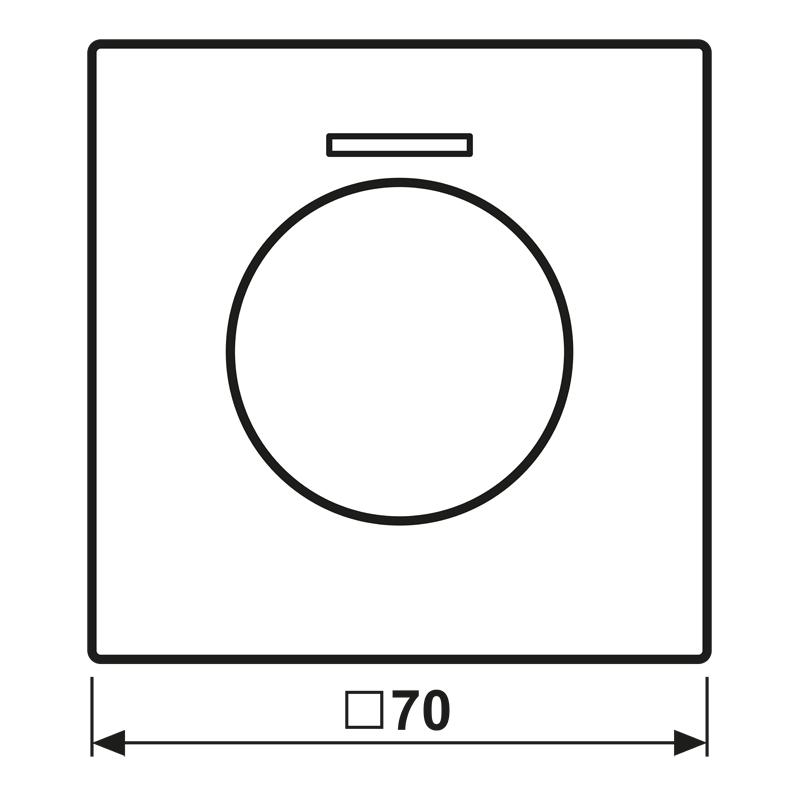 Abdeckung mit Lichtleiter LC 1940 KO5 263