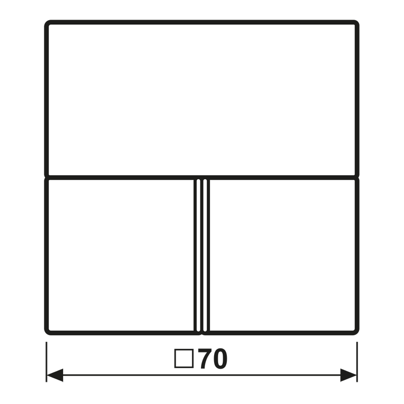 Tastensatz 3fach LC 4093 TSA 257